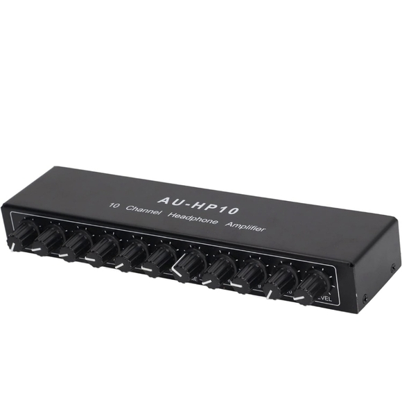 10 Channel Headphone Amplifier, Headphone Splitter , 1 input & 10 output. 1pc - Picture 5 of 8
